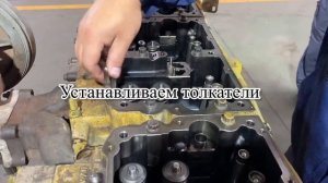 Cummins N14 - установка топливной аппаратуры(насос форсунки), регулировка форсунок и клапанов.