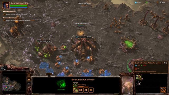 Starcraft 2 Heart Of The Swarm Mission 3 Rendezvous - No Commentary (HD 60 FPS) смотреть онлайн