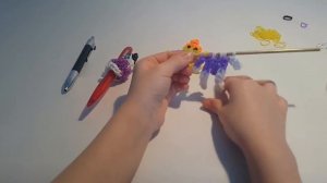 Кукла - гимнастка из резинок rainbow loom