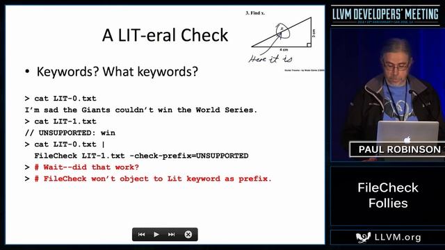 2016 LLVM Developers’ Meeting: P. Robinson “FileCheck Follies” смотреть онлайн