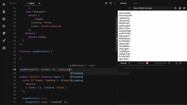 useMethods - альтернатива хуку useReducer смотреть онлайн