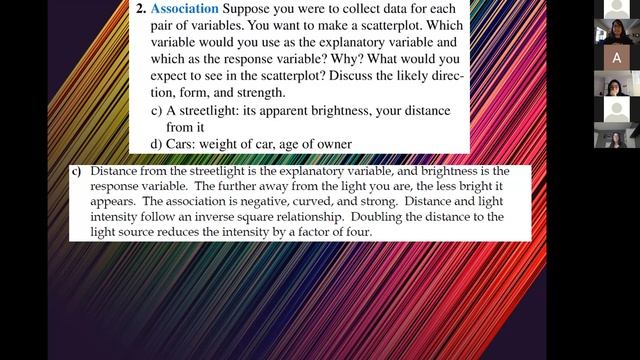 Chpt 6 Scatterplots Example Problems 3/31 Live Class смотреть онлайн