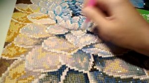 Алмазная мозаика. Процесс. Триптих.