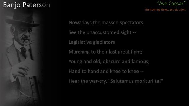 001 - "Ave Caesar" (Banjo Paterson) смотреть онлайн