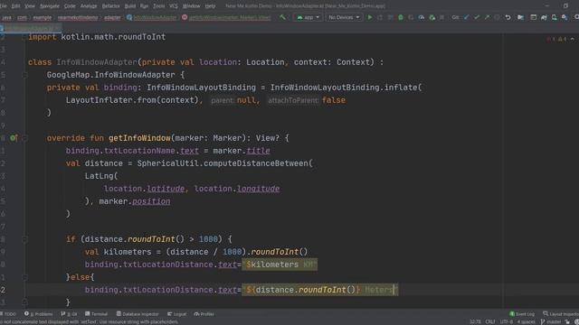 Near Me Kotlin| Custom Info Window & Estimated Time & Distance in Google Map in Kotlin Part ( 9 ) смотреть онлайн