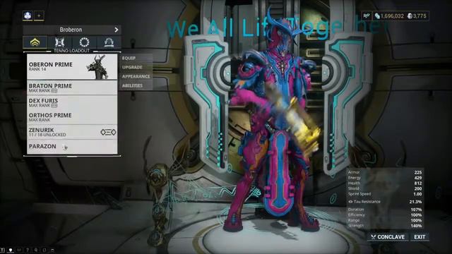 Quick Look at Oberon Wendigo | Warframe смотреть онлайн
