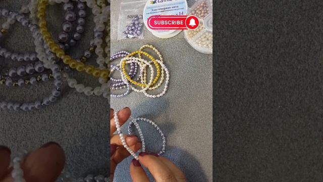 Как спрятать узелок резинки на браслете @klinova-olga смотреть онлайн