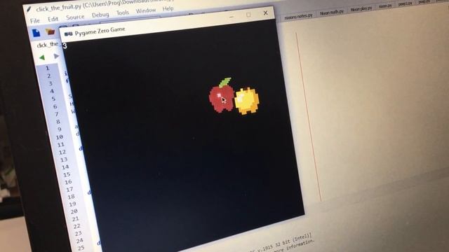 Nixon's Click the Fruit Game from the Kidzwhiz Coding with Python Summer Camp смотреть онлайн