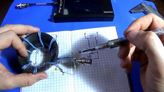 Balun 1:1 на ферритовом кольце то отклоняющей системы.