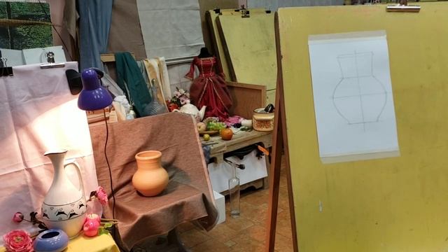 Он-лайн урок "Конструктивное построение кувшина" смотреть онлайн