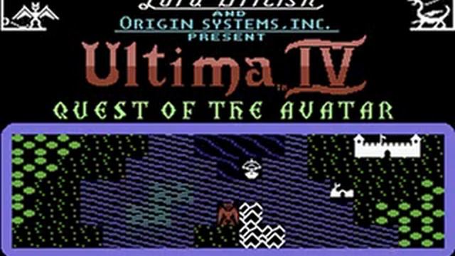 Intro For Ultima IV: Quest Of The Avatar - C64 (Origin 1985)