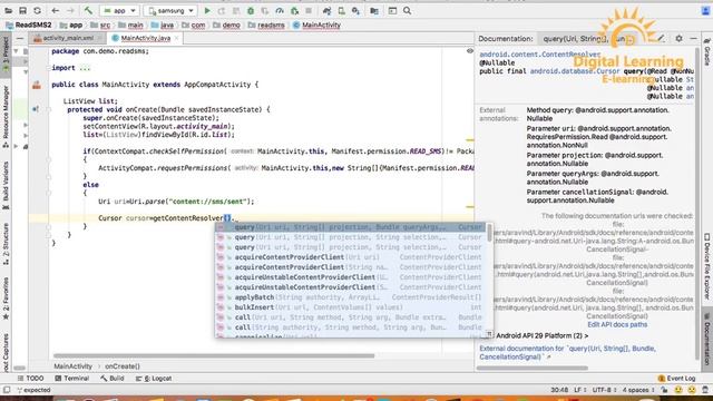 58 Android Read SMS | Online Training Download app from below link смотреть онлайн