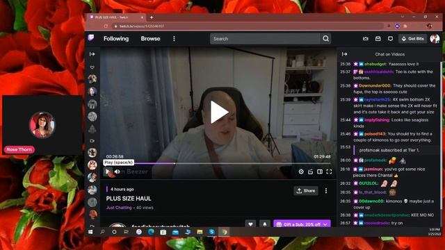 FOODIE BEAUTY PLUS SIZE HAUL LIVESTREAM REACT смотреть онлайн