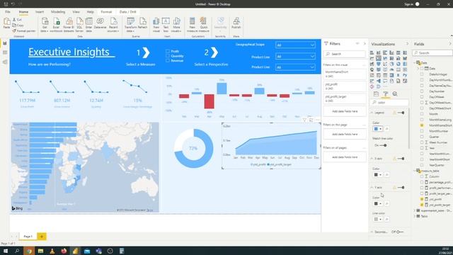 Beginner to Advanced (2 Hours) Executive Insights Power BI Report Tutorial смотреть онлайн