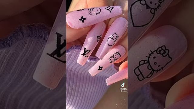 идеи для маникюра "хеллоу Китти" смотреть онлайн