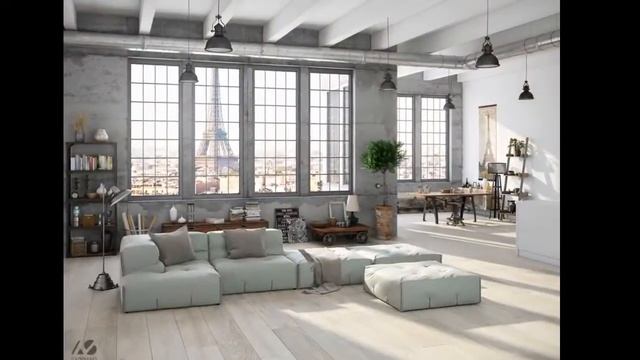 Modern Industrial Style Living Room Design Ideas смотреть онлайн