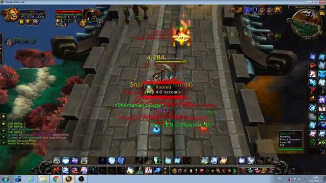 Enhancement Shaman vs Combat Rogue MoP 5.4.8 Duel PvP смотреть онлайн
