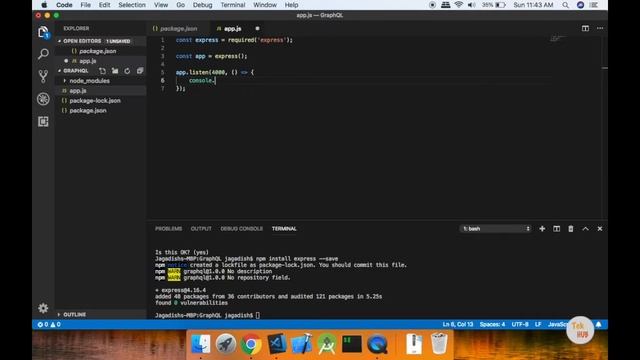 GraphQL Tutorial #2 - Express App Setup [Tamil] | Tek Hub смотреть онлайн