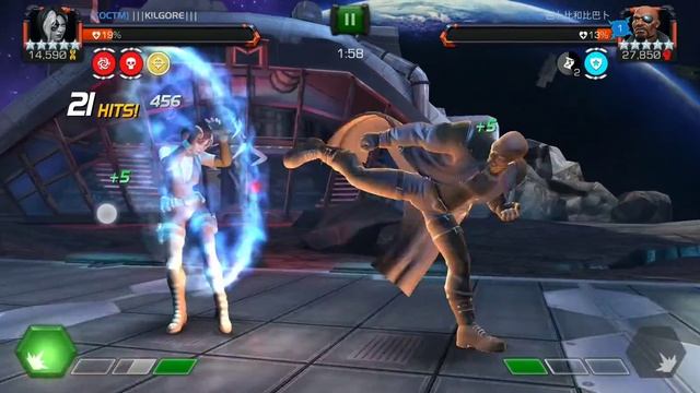 AW Season 12, Last war: Domino vs debuff immune NICK FURY miniboss Node 48 takedown. смотреть онлайн