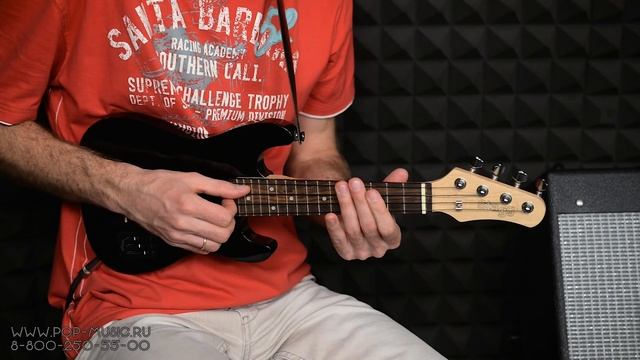 Электроукулеле Stratocaster, подключаем в гитарный усилитель смотреть онлайн