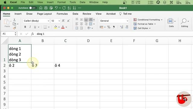 Cách xuống dòng Excel trên MacBook (How to Start a NEW LINE in Excel Cell Mac OS) смотреть онлайн