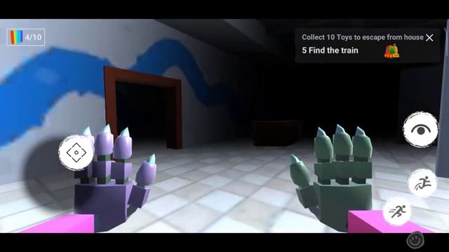 Blue monster Rainbow Friends infected radioactive green monster in toy factory full game walkthroug смотреть онлайн