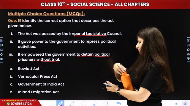 One Mark Questions - All Possible Questions | Class 10 Social Science Full Revision | Complete SST смотреть онлайн