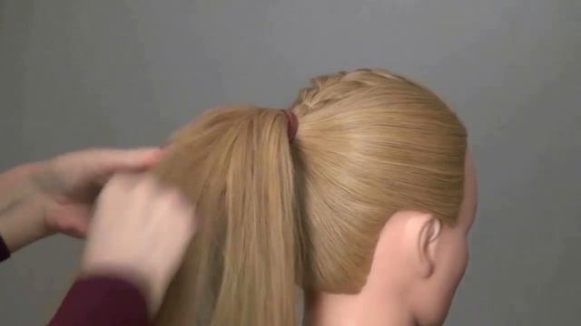 Прическа с плетением на длинные волосы. Hairstyles for long hair смотреть онлайн