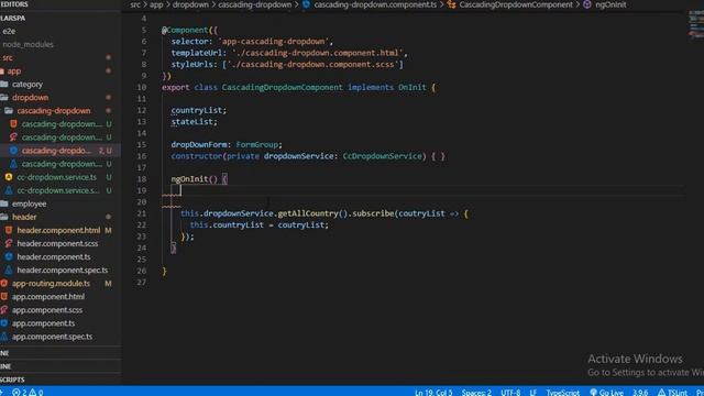 Part-12 | cascading drop down in angular 9 смотреть онлайн