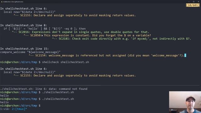 Linting and Improving Your Bash Scripts with ShellCheck смотреть онлайн