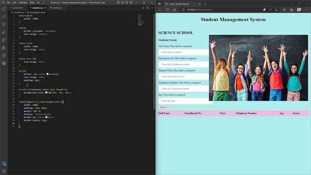 Student Management System | JavaScript CRUD Application | Special for beginners . смотреть онлайн