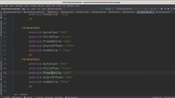 All Animation in android studio with example - SolutionCodeAndroid\android -animation-tutorialspoin