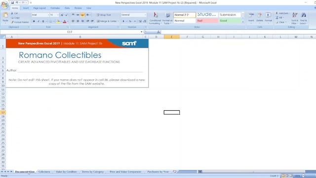 New Perspectives Excel 2019 | Module 11: SAM Project 1b #newperspective #module11 #samproject1b смотреть онлайн
