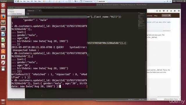 updating and removing customers in mongodb смотреть онлайн