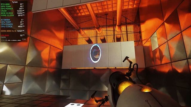 Portal with RTX - RTX 4080 | 4K DLSS 3 смотреть онлайн