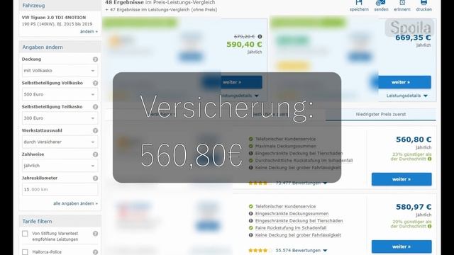 VW Tiguan 2.0 TDI 2016 Unterhalt | Gebrauchtwagen смотреть онлайн