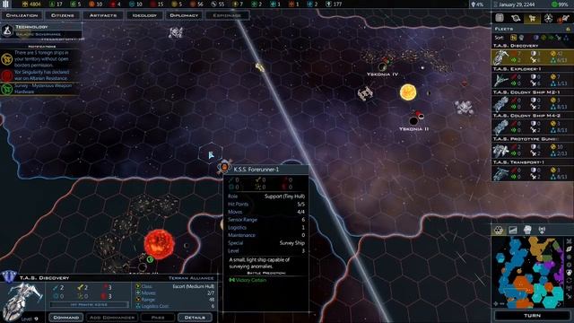 Galactic Civilizations III - Early Game Combat смотреть онлайн