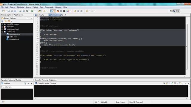 (3) PHP: Conditionals And Loops