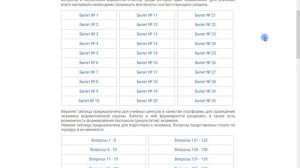 Экзаменационные билеты ведомственной охраны