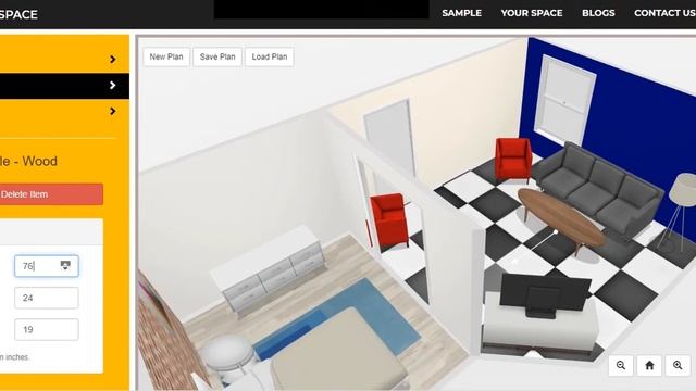 Interior Designer 3D web app built with ThreeJS смотреть онлайн