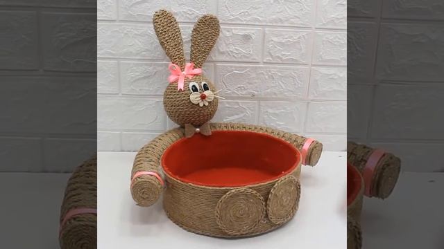 Diy Storage Basket & Fashion Bag from Waste Materials, Jute Craft Ideas смотреть онлайн