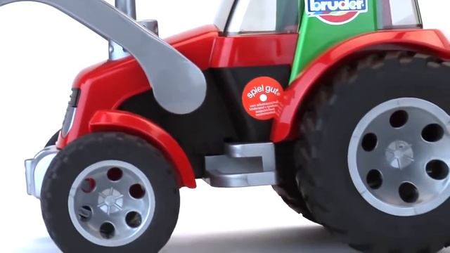 ROADMAX Трактор погрузчик, 20-102 20102 Bruder Спецтехника игрушка подарок смотреть онлайн