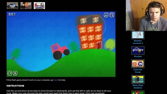 Let's Play Cool Math Games - Jelly Truck [FLYING JELLO TRAMPOLINE] смотреть онлайн