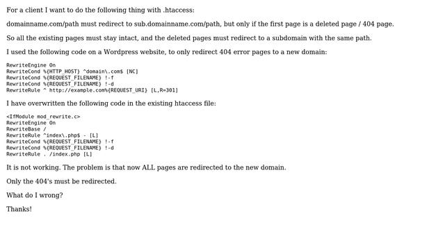 Wordpress: How to redirect only 404 pages with htaccess in Wordpress? (2 Solutions!!) смотреть онлайн