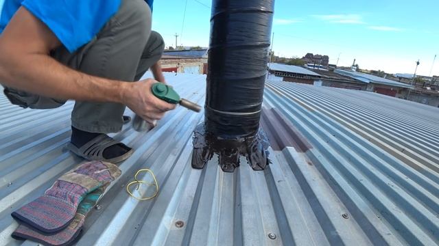 Герметизация стыка трубы и профнастила смотреть онлайн