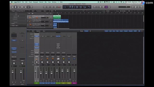 22 Logic Pro X Группировка каналов микшера смотреть онлайн