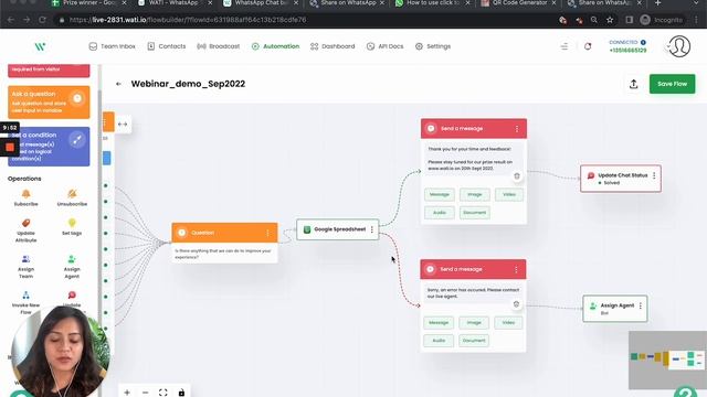 Build Custom CRM on Google Sheets Using Wati | WhatsApp Automation & Message Schedule смотреть онлайн