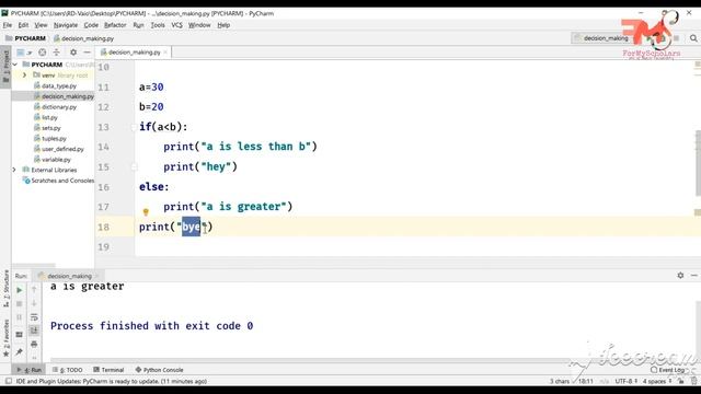 #14 Decision Making in Python | If-else Statement | Conditional Statement | PyCharm | Hindi смотреть онлайн