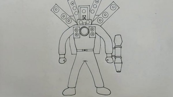 How to DRAW TITAN SPEAKERMAN UPGRADED | Upgraded Titan Speaker Man drawing | Skibidi Toilet