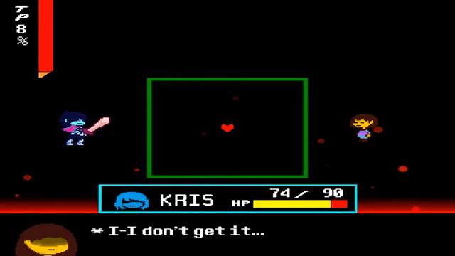 undertale deltarune style frisk&chara battle.Хорошая концовка. смотреть онлайн
